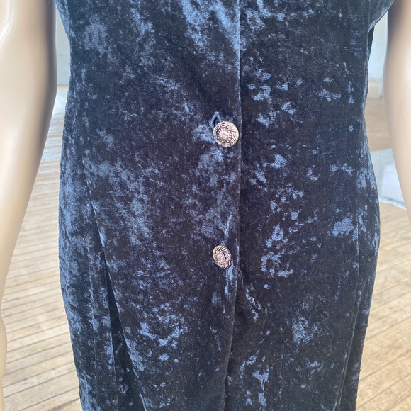 Vintage 1980s "Fairweather" Velvet Vest - Picture 3 of 8